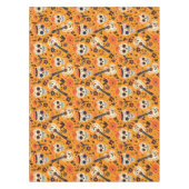 Dia de Muertos, Gitarren und Zuckerschädel orange Tischdecke (Vorderseite)
