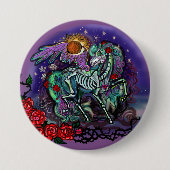 Día de Muertos Horse Button (Vorderseite)