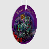Día de Muertos Horse Ornament (Vorderseite)