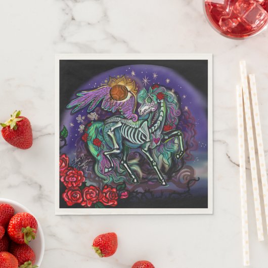 Día de Muertos Horse Serviette (Beispiel)