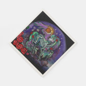 Día de Muertos Horse Serviette (Ecke)