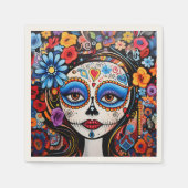Dia de Muertos ☠️ La Calavera Catrina Serviette (Vorderseite)