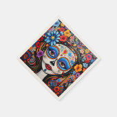 Dia de Muertos ☠️ La Calavera Catrina Serviette (Ecke)