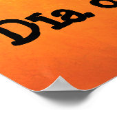 Dia de Muertos Mexican Miss Death Poster (Ecke)