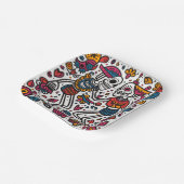 💀 Día de Muertos Pappteller (Gewinkelt)