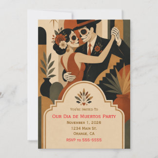 Día de Muertos Party Einladung