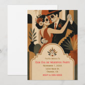 Día de Muertos Party Einladung (Vorne/Hinten)