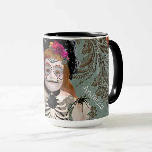 Día de Muertos Personalisierte Mug Tasse (VorderseiteRechts)