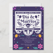 Dia De Muertos Simple Celebration Einladung (Vorderseite)