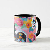 Dia de Muertos Sugar Skulls Tasse (VorderseiteRechts)