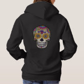Dia de Muertos | Tag des Toten Zuckerschädels Hoodie (Rückseite)