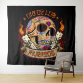 Dia De Muertos Wandteppich (Beispiel (Horizontal))