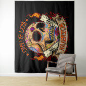 Dia De Muertos Wandteppich (Beispiel)