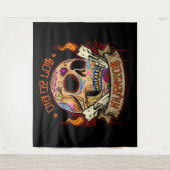 Dia De Muertos Wandteppich (Vorderseite)