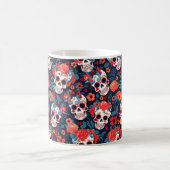 💀 Día de Muertos, Zuckerschädel Kaffeetasse (Mittel)