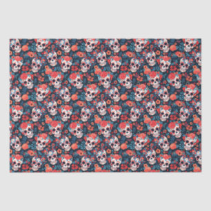 💀 Día de Muertos, Zuckerschädel Seidenpapier