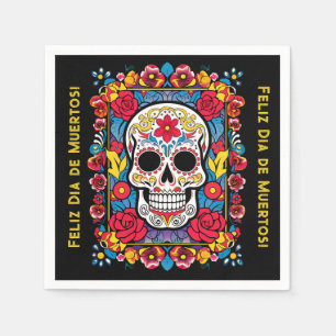 Dia de Muertos Zuckerschädel Serviette