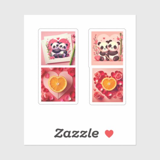 Dia del amor y la amistad aufkleber (Blatt)