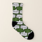 DIA DUIT! Irish Gaelic Gruß, Hallo, Gaeilge Socken (Rechts - Außen)
