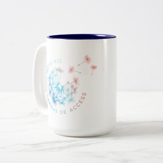 Día Global de Barras de Access taza Zweifarbige Tasse (Vorderseite Links)