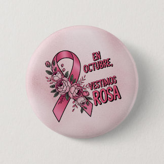 Día internacional del Cáncer de Mama Button