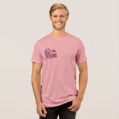 Día internacional del Cáncer de Mama Tri-Blend Shirt (Vorderseite voll)