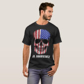 Dia Los Muertos Skull America T-Shirt (Vorne ganz)