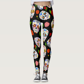 Dia Los Muertos: Zuckerschädel Muster. Leggings