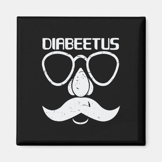 Diabeetus Beard Diabetes Awareness Geschenk Magnet (Vorne)