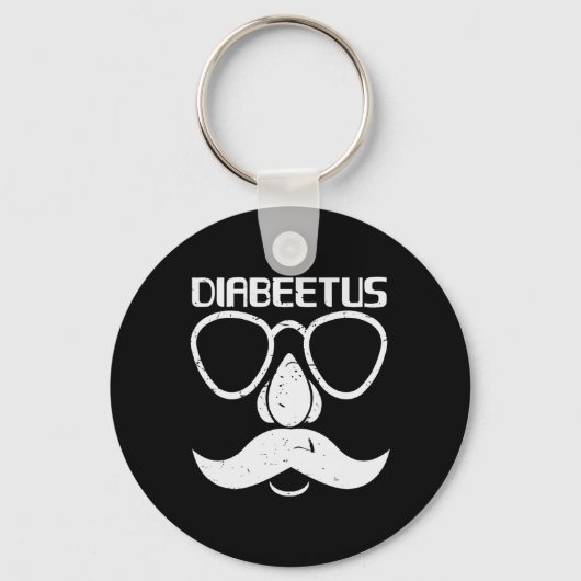 Diabeetus Beard Diabetes Awareness Geschenk Schlüsselanhänger (Vorderseite)