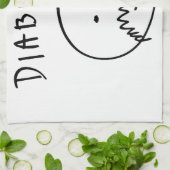 Diabeetus (Skizze-Version) Geschirrtuch (Gefaltet)