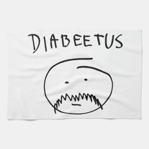 Diabeetus (Skizze-Version) Geschirrtuch