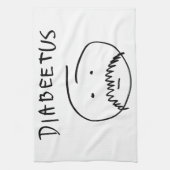 Diabeetus (Skizze-Version) Geschirrtuch (Vertikal)
