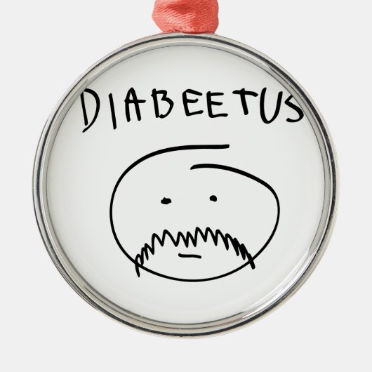 Diabeetus (Skizze-Version) Ornament Aus Metall (Vorne)