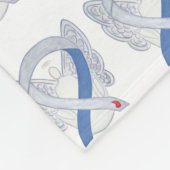 Diabetes Angel Awareness Ribbon IDDM Soft Blankes Fleecedecke (Ecke)