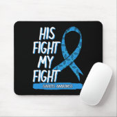 Diabetes Awareness Blue Fight Ribbon DM Diabetiker Mousepad (Mit Mouse)