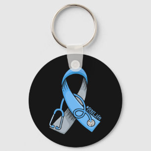 Diabetes Awareness Blue Ribbon Pflege Rn Li Schlüsselanhänger