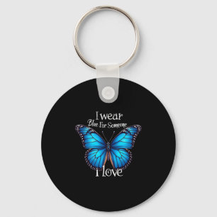 Diabetes Awareness Butterfly Family Support T1d Wo Schlüsselanhänger