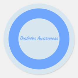 Diabetes Awareness Circle Runder Aufkleber