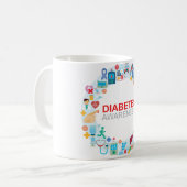 Diabetes Awareness Circle Tasse (Vorderseite Links)
