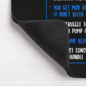 Diabetes Awareness Diabetes Typ 1 Fun Puff oder Qu Mousepad (Ecke)