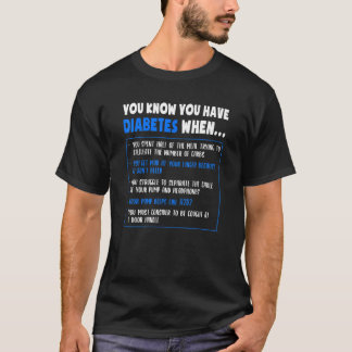 Diabetes Awareness Diabetes Typ 1 Funny Pub oder Q T-Shirt