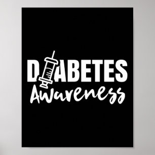 Diabetes Awareness Diabetic Insulin Diabetician Poster