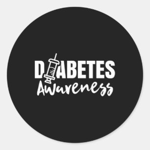 Diabetes Awareness Diabetic Insulin Diabetician Runder Aufkleber