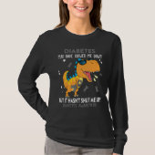 Diabetes Awareness Dinosaur Diabetes Warrior T-Shirt (Vorderseite)