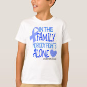 Diabetes Awareness Family Niemand kämpft allein T-Shirt (Vorderseite)
