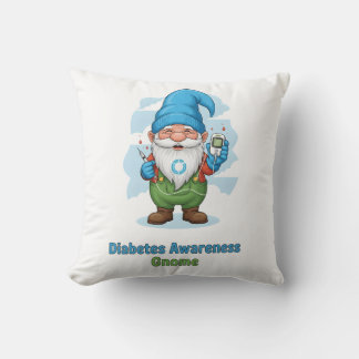 Diabetes Awareness Gnome PNG | Cute Diabetes Kissen