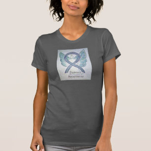 Diabetes Awareness Grau Ribbon Angel Shirt