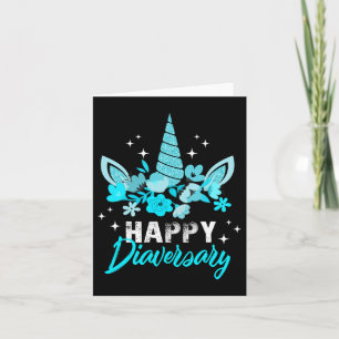 Diabetes Awareness Happy Diaversary Niedlich T Karte