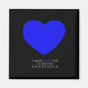 Diabetes Awareness Heart Magnet